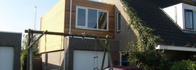 Woningvergroting door kubus op garage